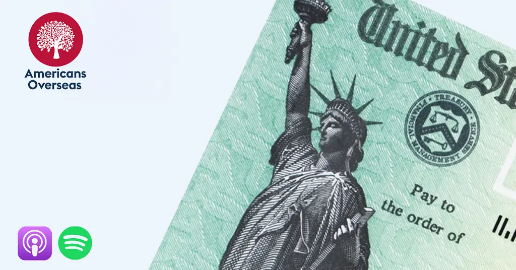 Bild überPodcast: Americans Overseas Deutsch #3 Warum der IRS keine Schecks mehr verschickt