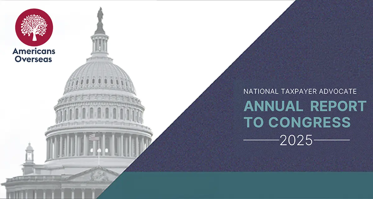 National Taxpayer Advocate weist erneut auf Probleme von Amerikanern im Ausland hin