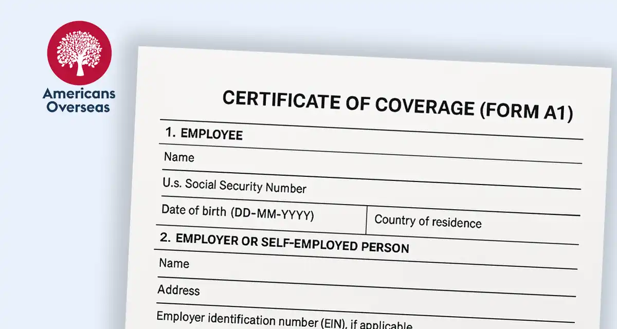 Image aboutCertificate of Coverage (Form A1)